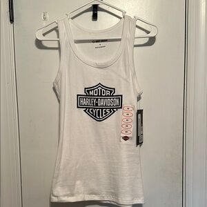 Harley-Davidson White Tank Top
